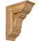 Ekena Millwork Olympic Traditional Rough Sawn Bracket w/ Offset Brace, Western Red Cedar, 8"W x 18"D x 22"H BKT0806X18X22OLY01RWR - alternate 1